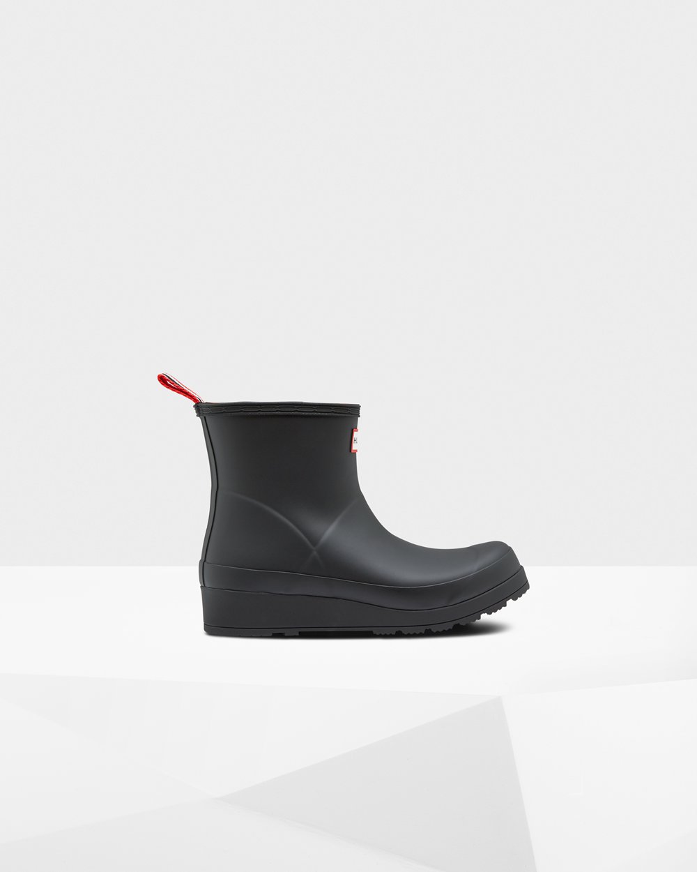 Womens Play Boots - Hunter Original Insulated Short Rain (54XBLSOIR) - Black